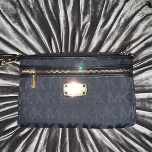 Navy Blue MK wristlet